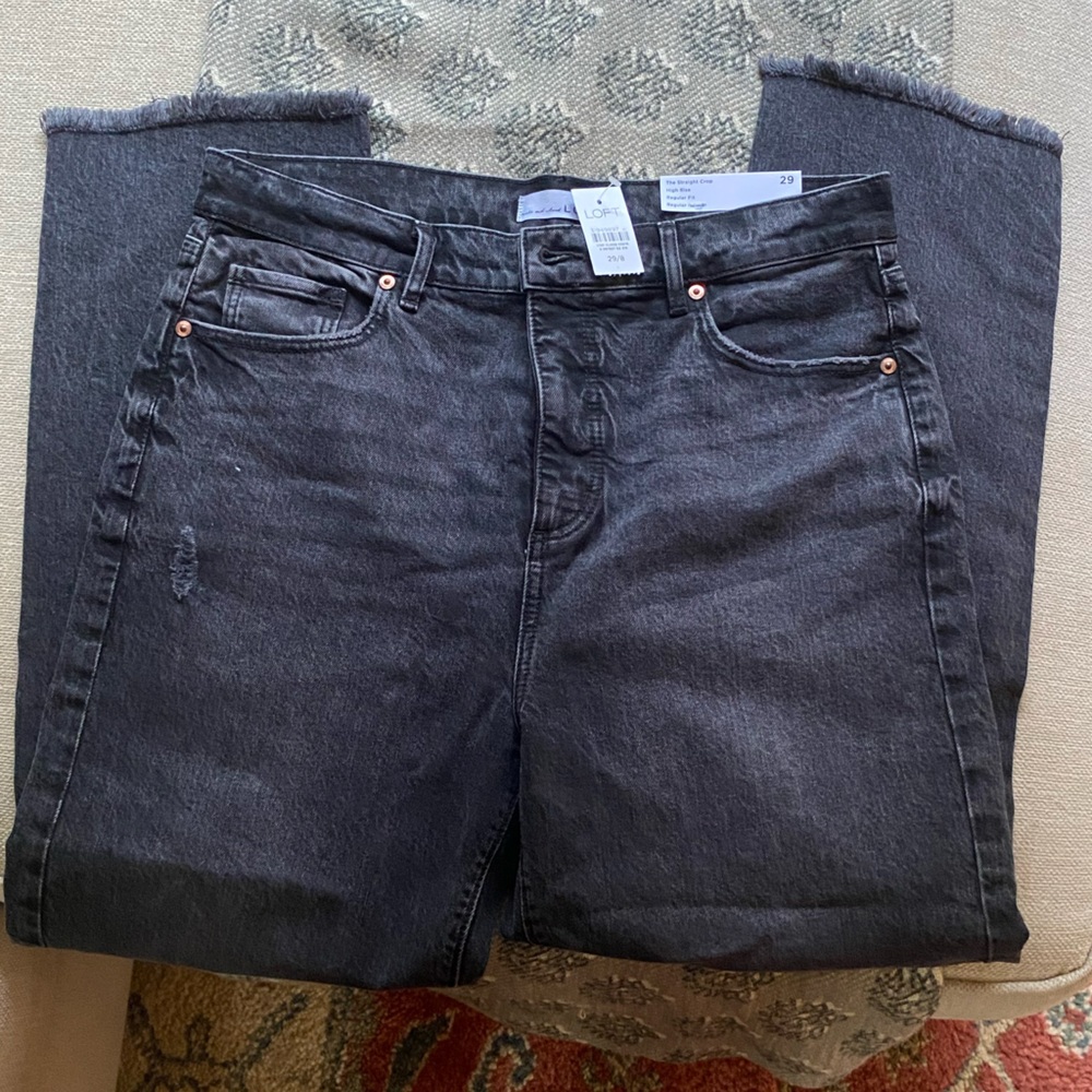 LOFT Charcoal Denim Jeans